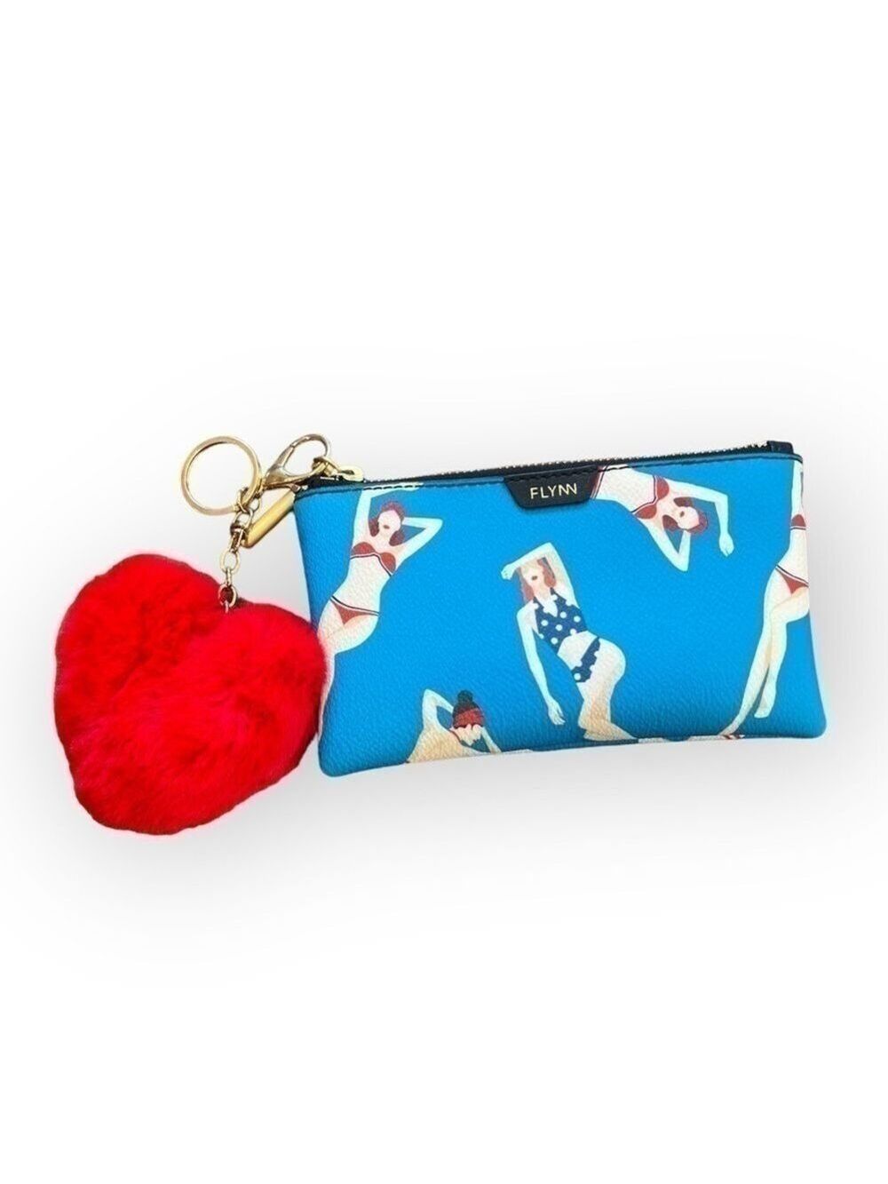 NEW Flynn blue wristlet